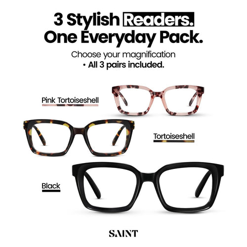 Saint Eyewear Readers 3-Pack